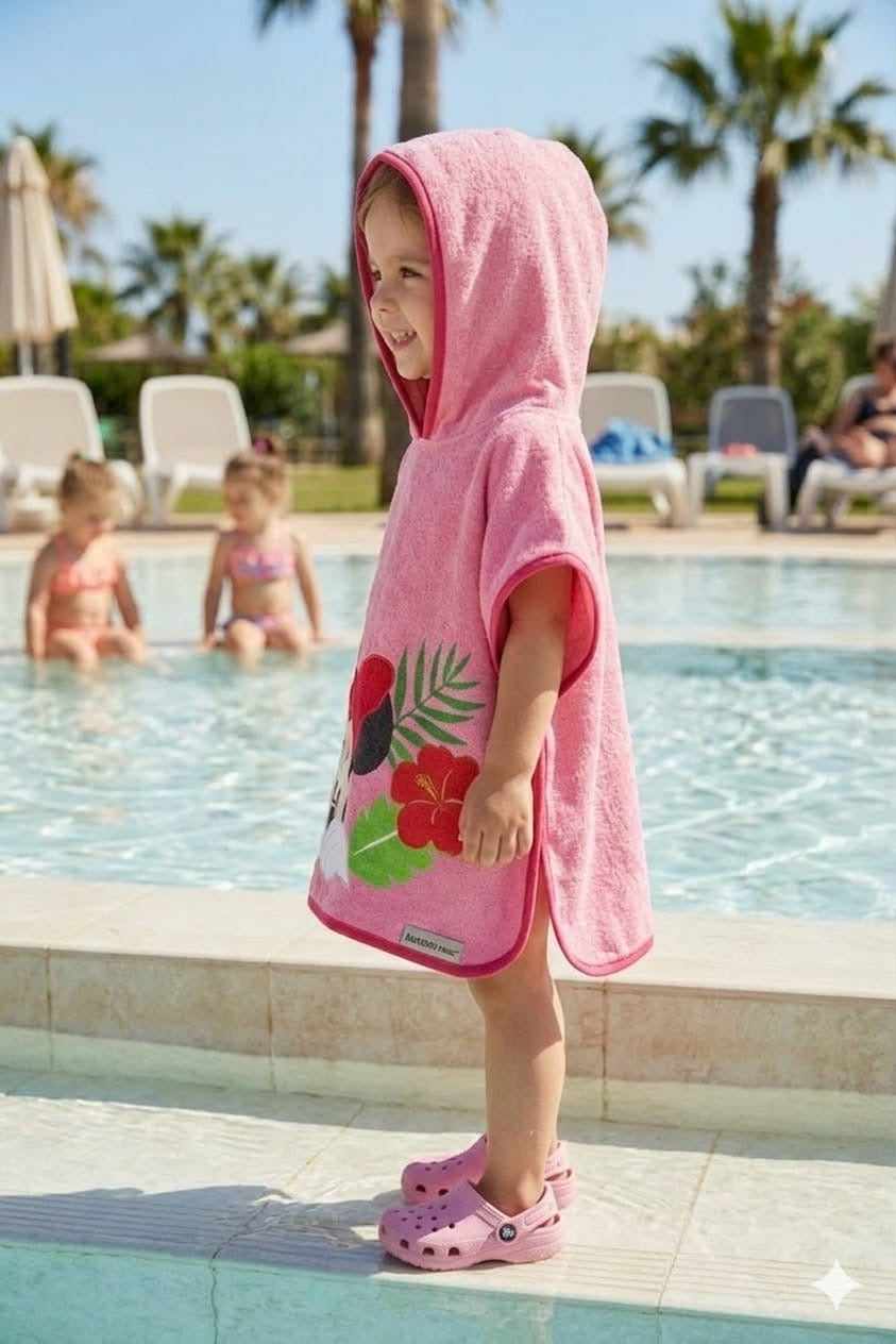 Kids hoodie Bath Ponchu Towel