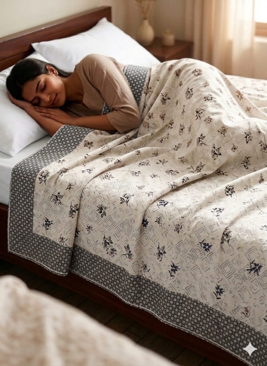 Printed single bed Cotton Topsheet