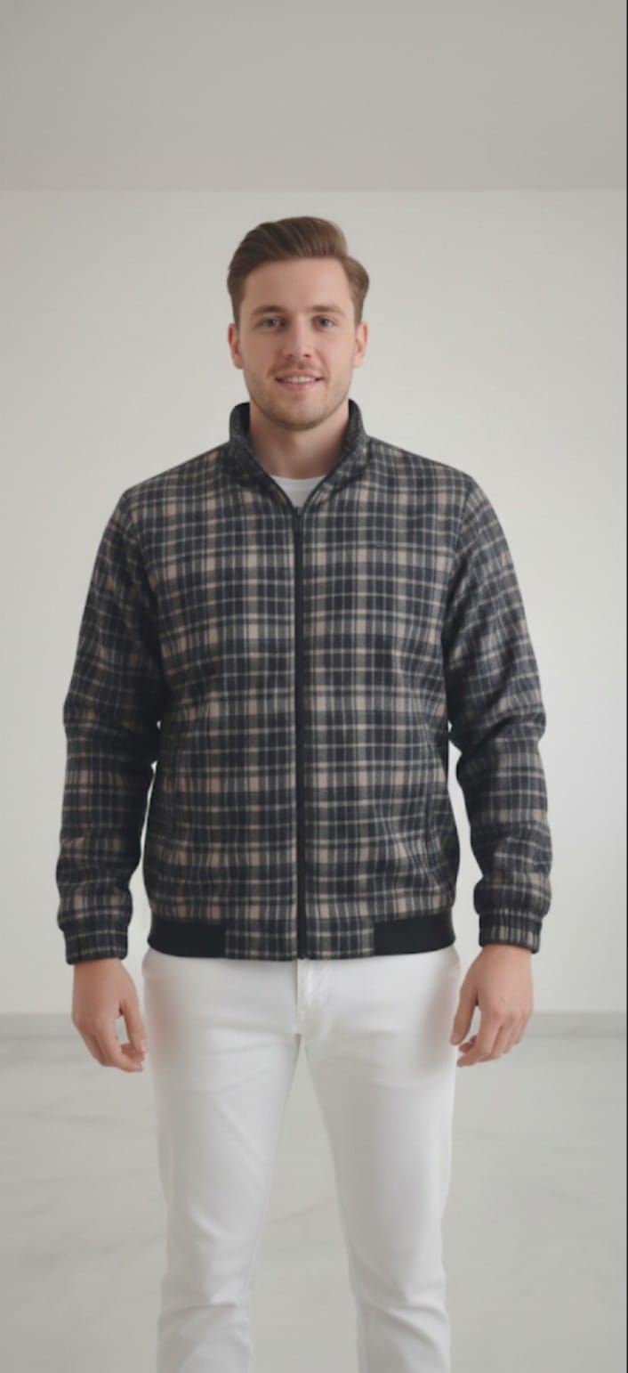 Men Bomber Jacket Black