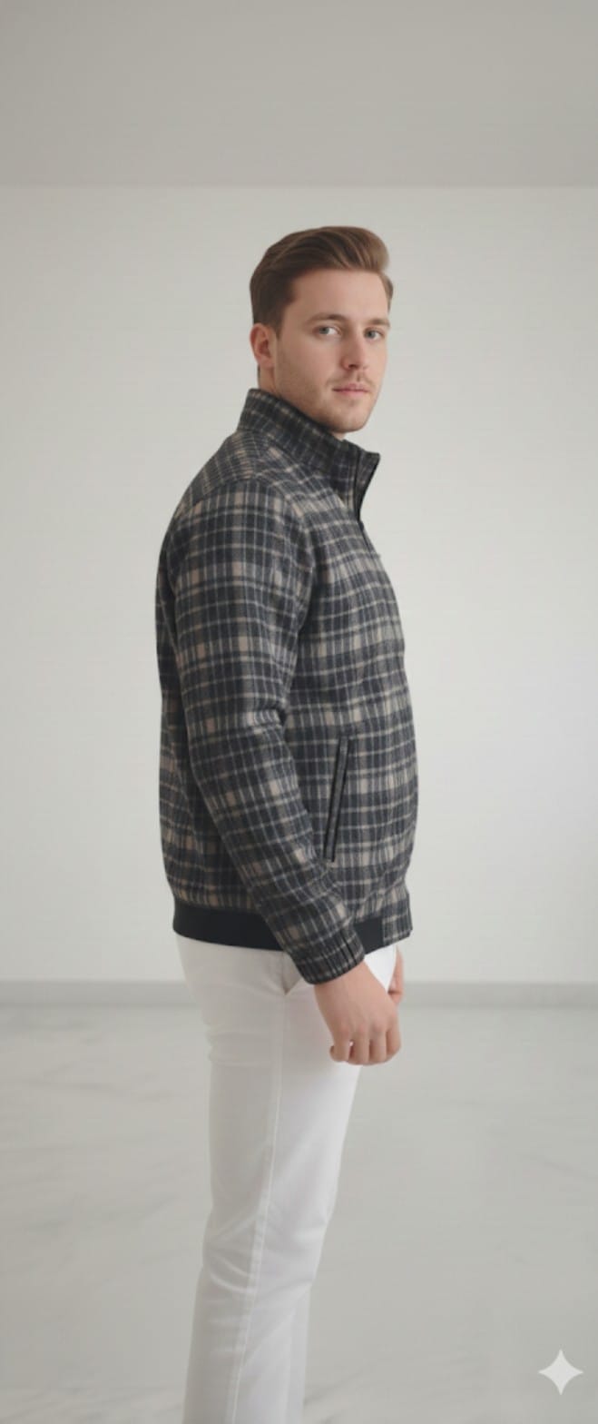 Men Bomber Jacket Black