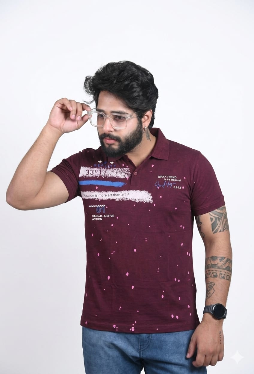 Polo Neck Men T-Shirt