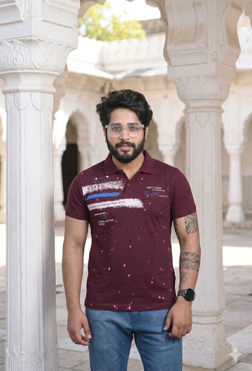 Polo Neck Men T-Shirt