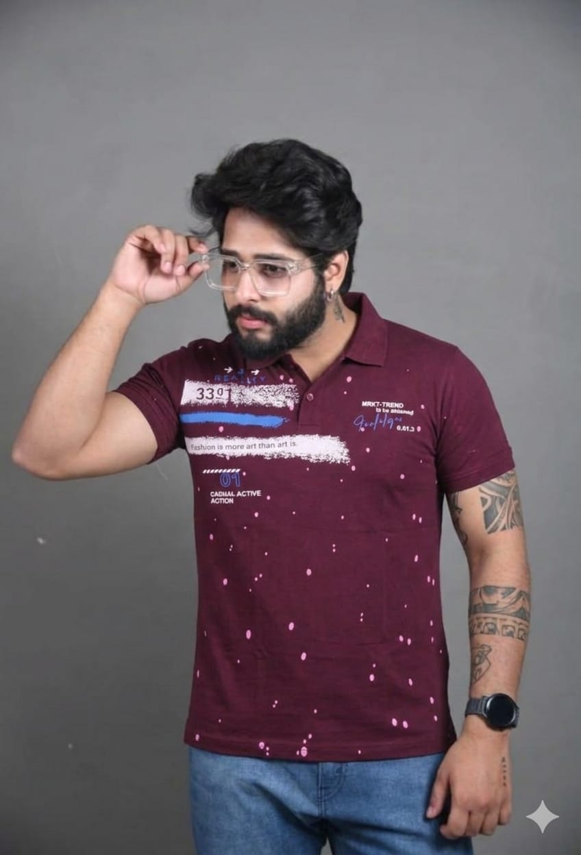 Polo Neck Men T-Shirt