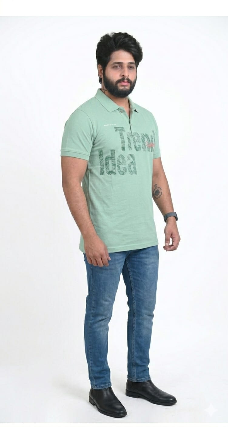 Polo Neck Men T-Shirt