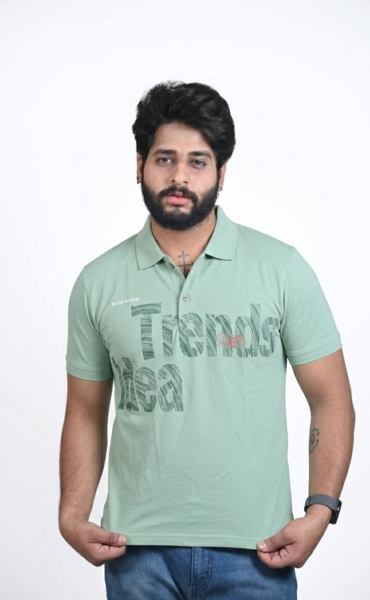 Polo Neck Men T-Shirt