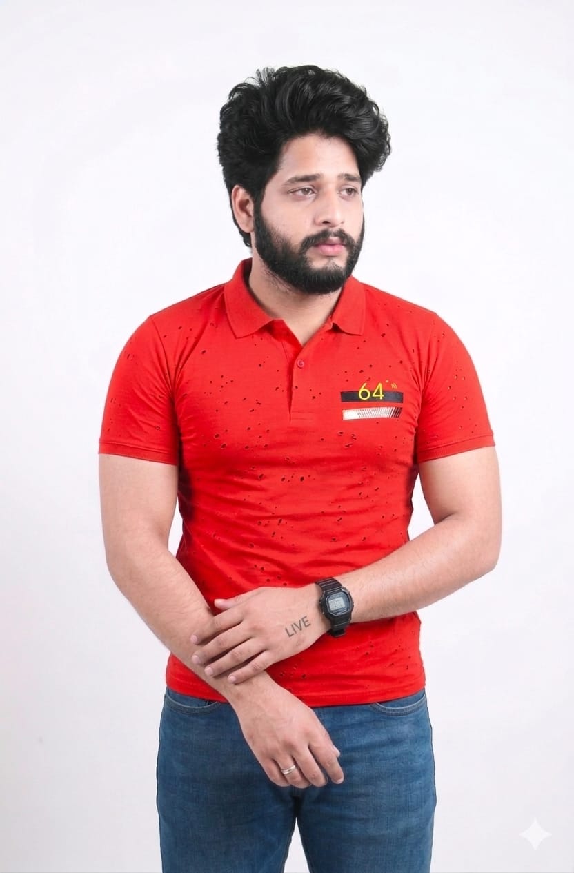 Polo Neck Men T-Shirt