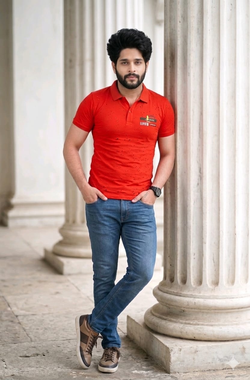 Polo Neck Men T-Shirt