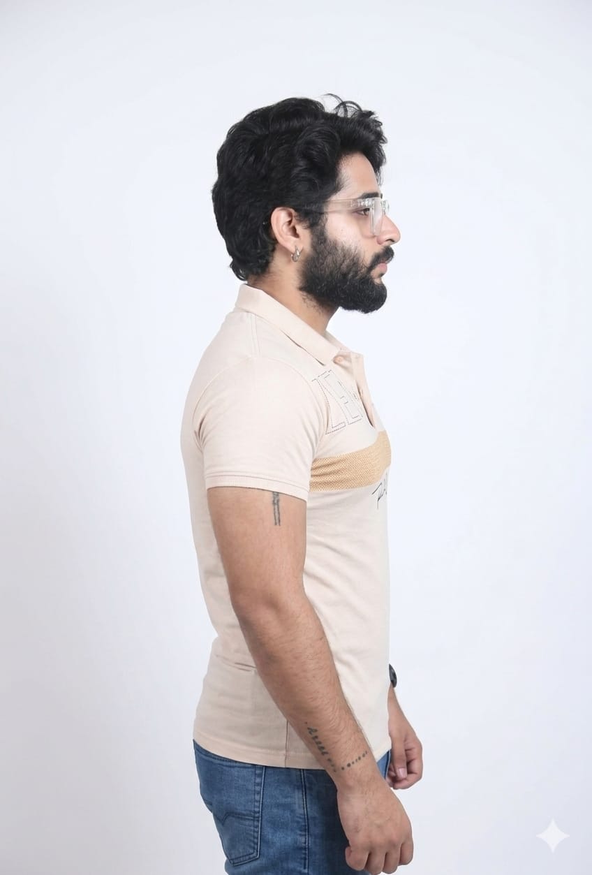 Polo Neck Men T- Shirt