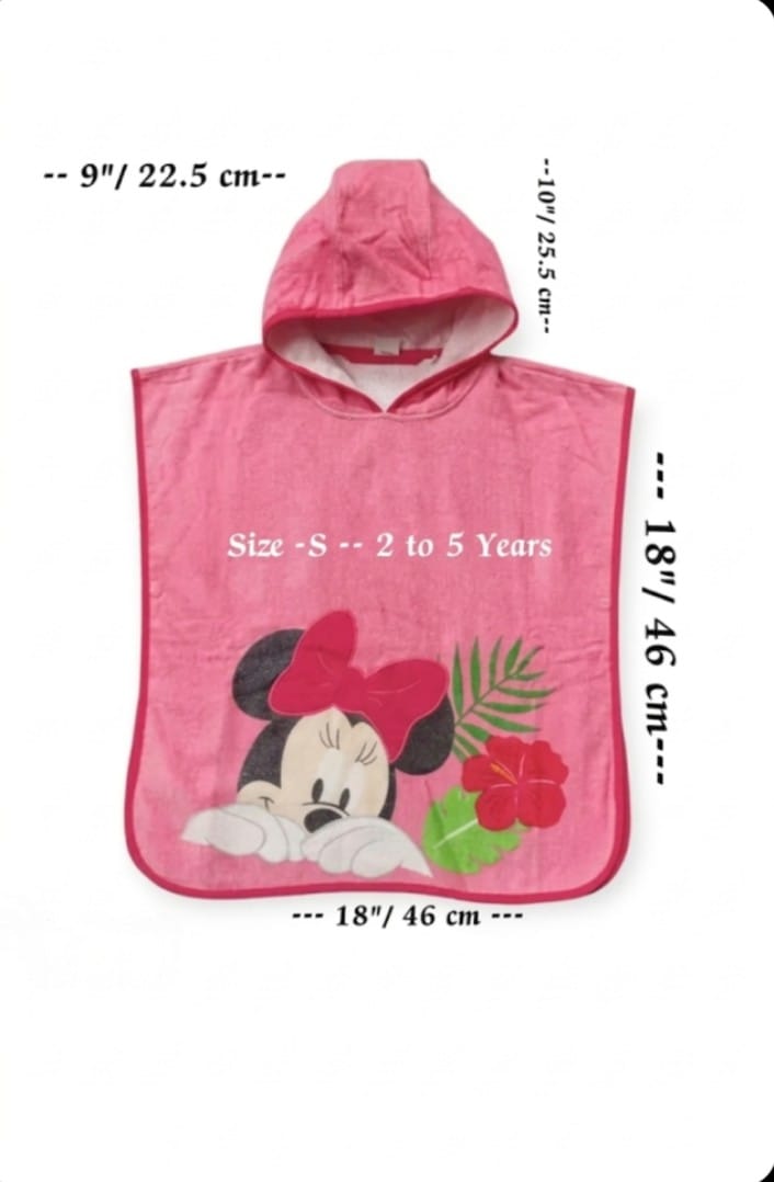 Kids hoodie Bath Ponchu Towel