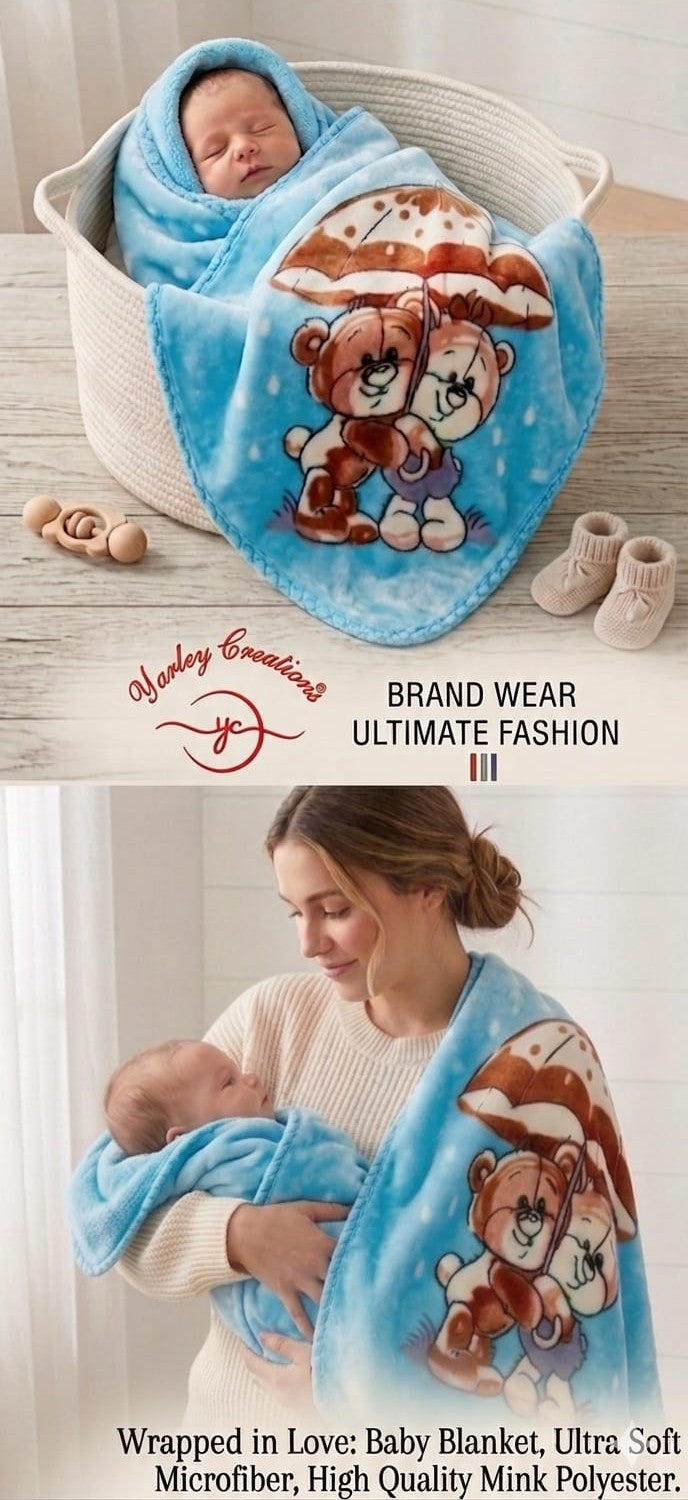 Baby Blanket, Ultra Soft Microfiber, High Quality Mink Polyester
