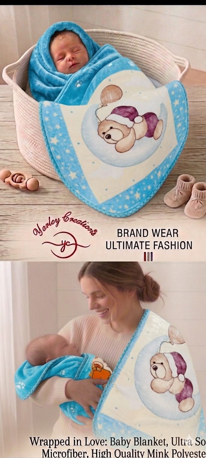 Baby Blanket, Ultra Soft Microfiber, High Quality Mink Polyester
