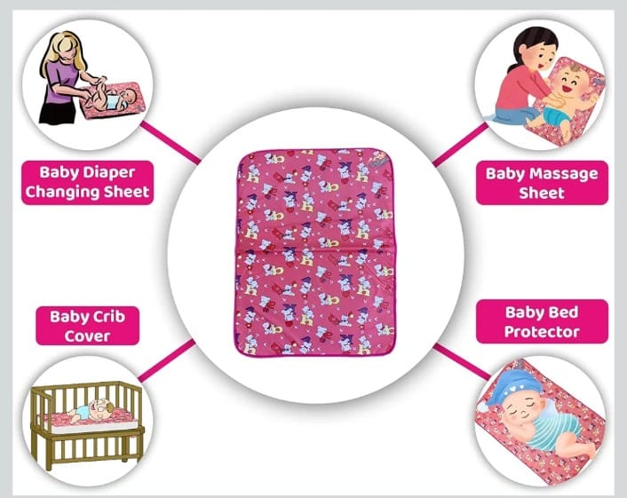 Baby leakproof Bed Pad Washable sheet with hooded cotton towel