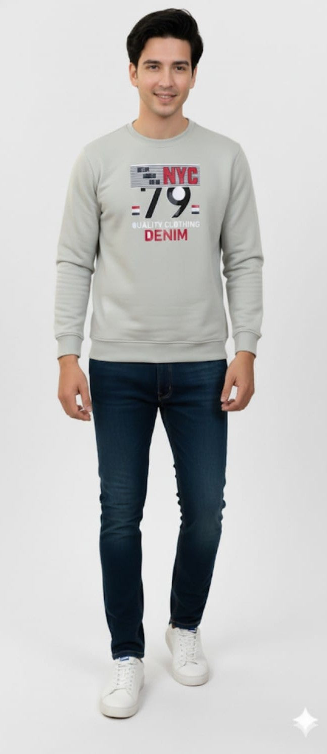Men round neck sweatshirt