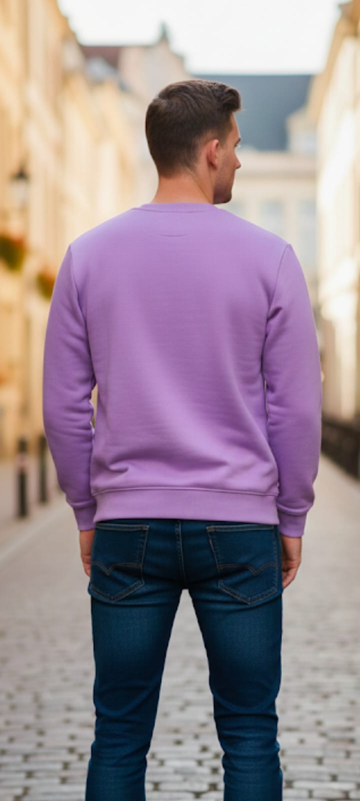 Men round neck sweatshirt