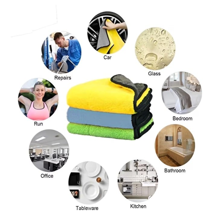 Microfiber Cleaning Cloths 16”× 16”