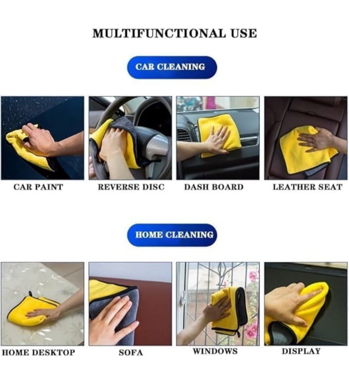 Microfiber Cleaning Cloths 12”× 16”