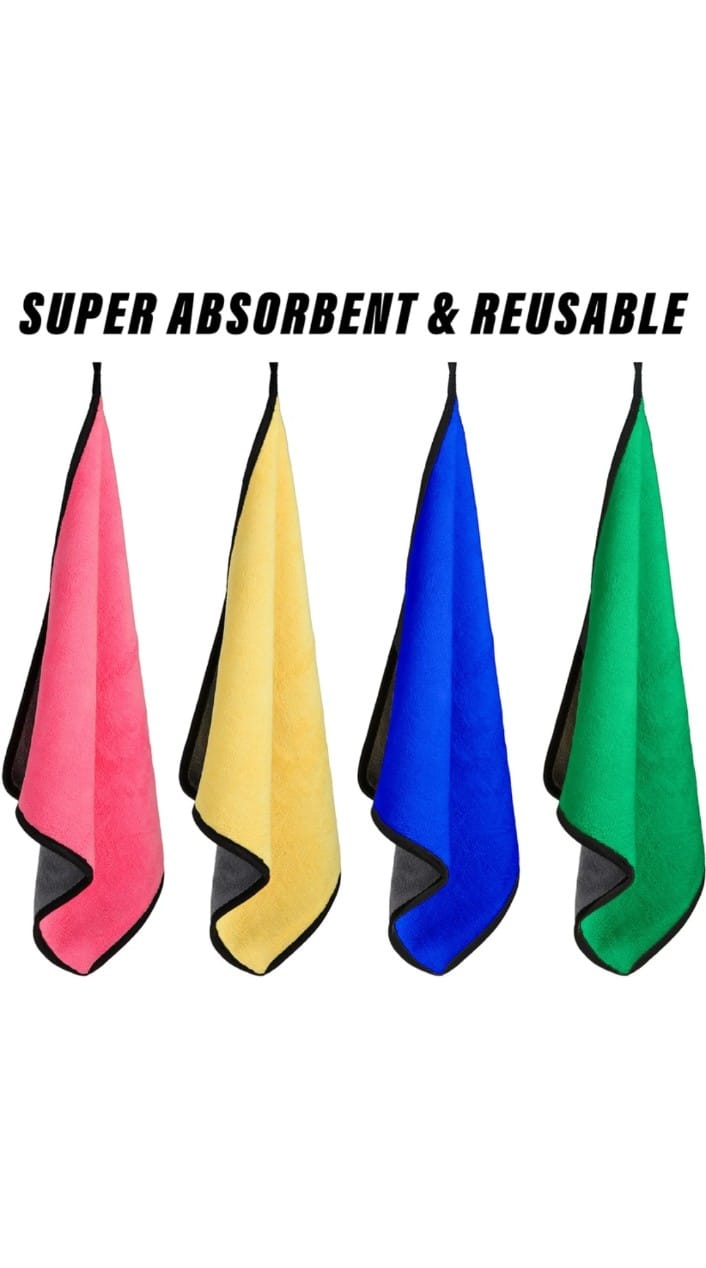 Microfiber Cleaning Cloths 16”× 16”
