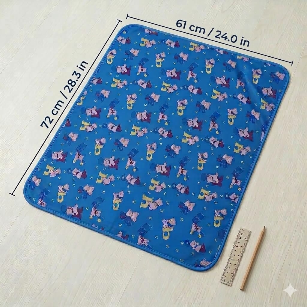 Baby leakproof Bed Pad Washable sheet with hooded cotton towel
