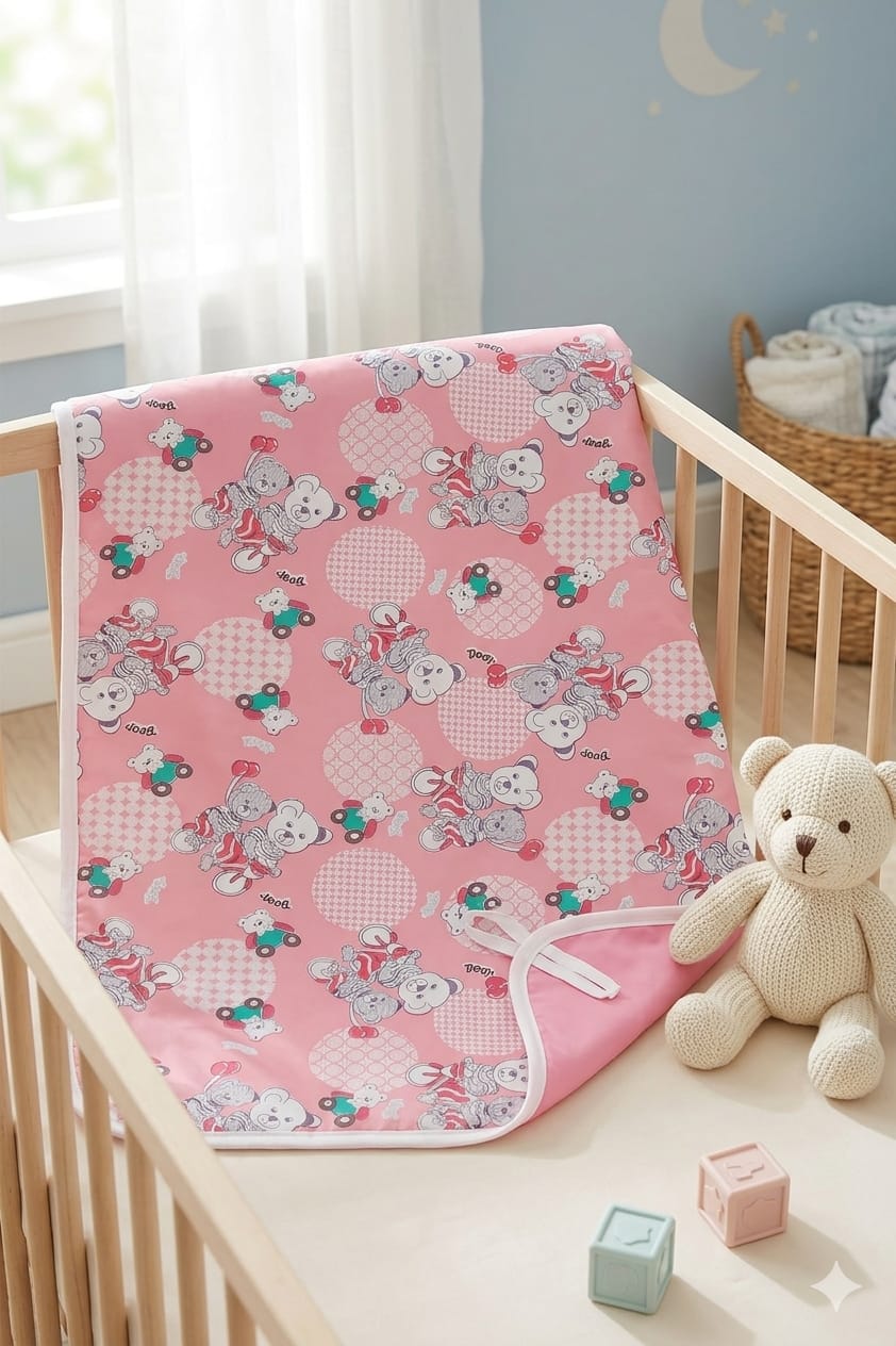 Baby leakproof Bed Pad Washable sheet with hooded cotton towel