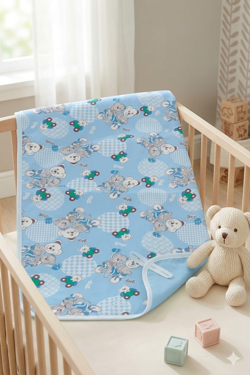Baby leakproof Bed Pad Washable sheet with hooded cotton towel