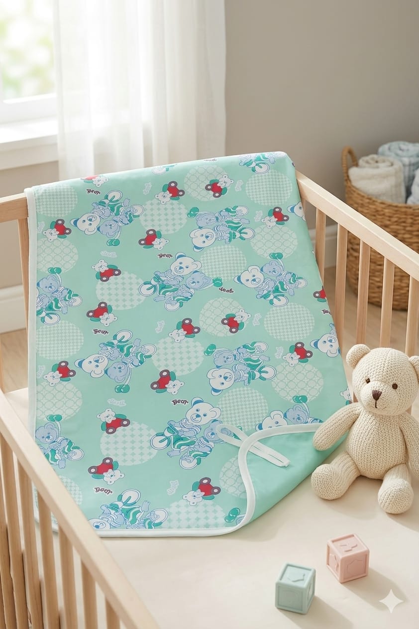 Baby leakproof Bed Pad Washable sheet with hooded cotton towel