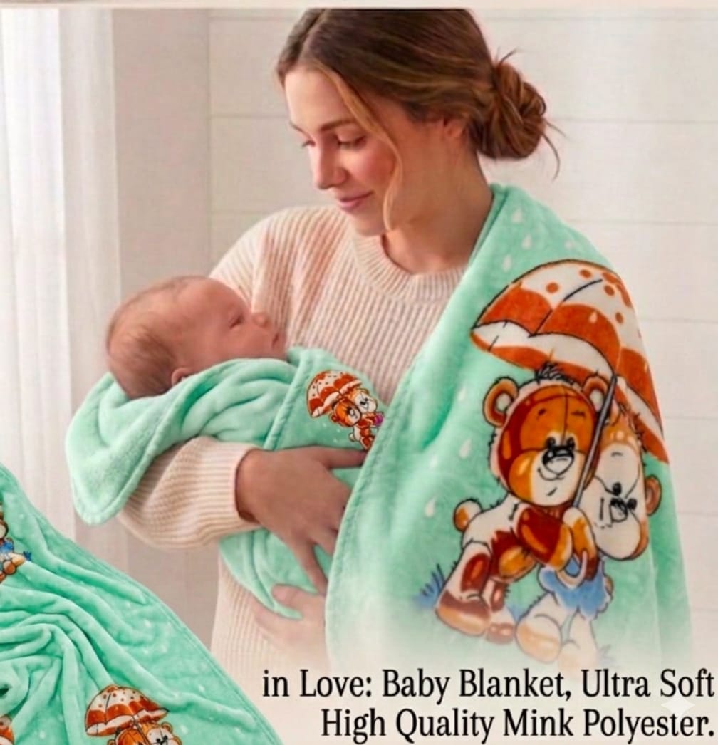 Baby Blanket, Ultra Soft Microfiber, High Quality Mink Polyester