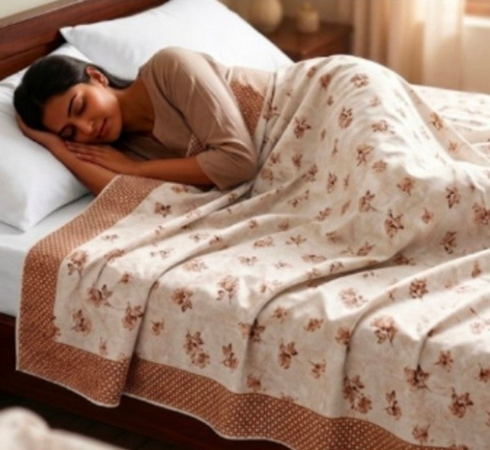 Printed Cotton Single bed Topsheet