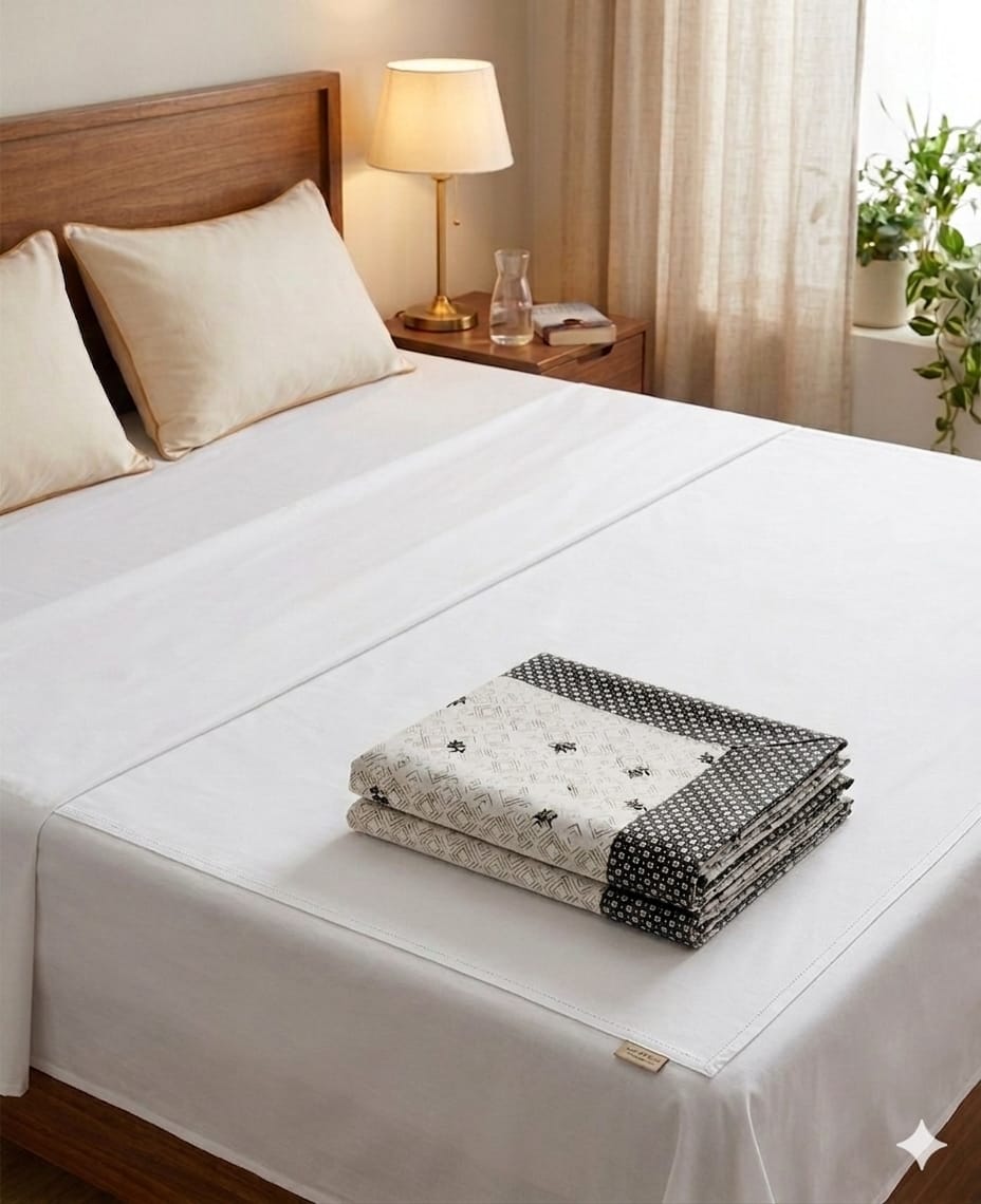 Printed single bed Cotton Topsheet